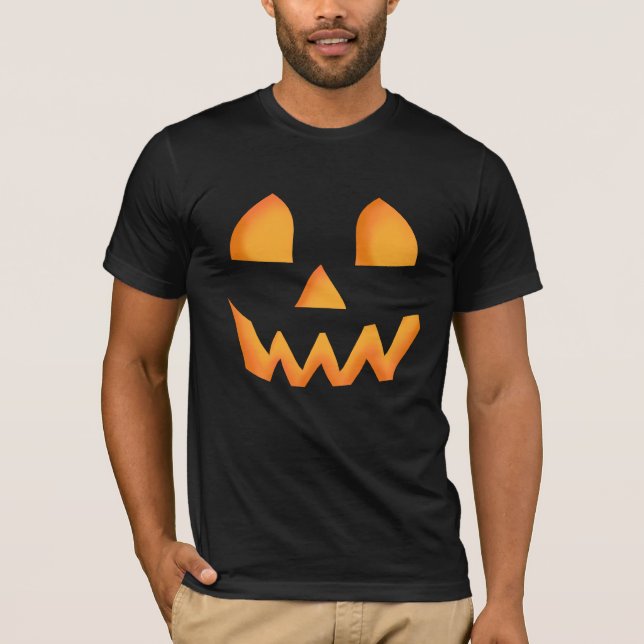 Camiseta El resplandor Halloween de la calabaza (Anverso)