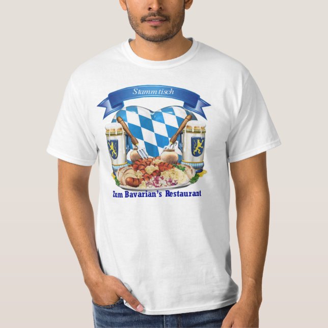 Camiseta El restaurante del Bavarian del zum de Stummtisch (Anverso)