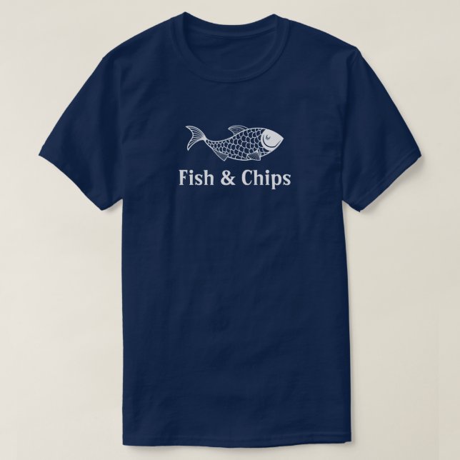Camiseta El restaurante Fish and Chips el barco del persona (Diseño del anverso)