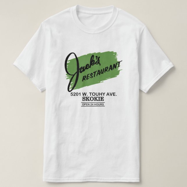 Camiseta El restaurante Jack, Skokie, Illinois (Diseño del anverso)