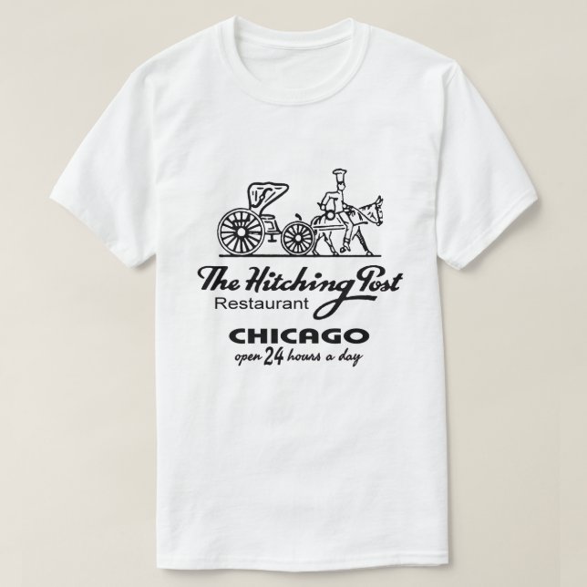 Camiseta El restaurante The Hitching Post, Chicago, IL (Diseño del anverso)