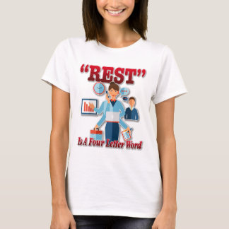 Camiseta El resto es una palabra de cuatro letras (mujer de