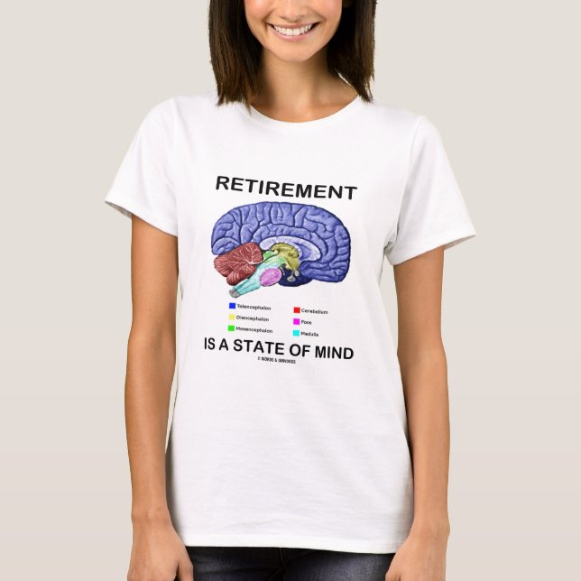 Camiseta El retiro es un estado de ánimo (el cerebro (Anverso)