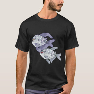 Camiseta El reto de la pesca, mar y río, con un ángulo incr
