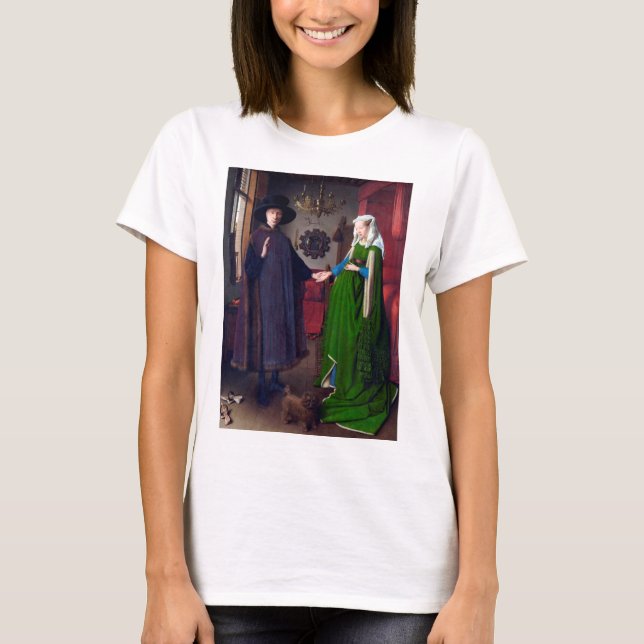 Camiseta El retrato de Arnolfini, Jan van Eyck (Anverso)