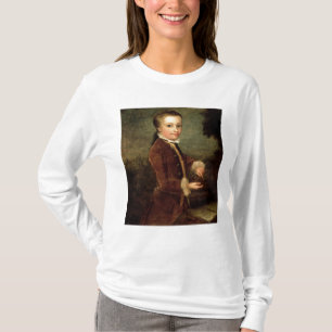 Camiseta El retrato de Wolfgang Amadeus Mozart envejeció
