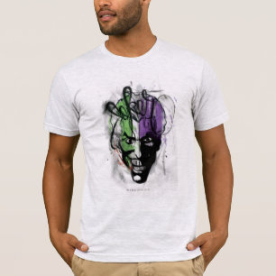 Camiseta El retrato del aerógrafo de la Neon Joker