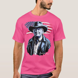 Camiseta El Retrato Del Presidente Donald Trump En Cowboy L