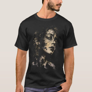 Camiseta El retrato inacabado fragmentado angustiado