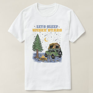 Camiseta El Retro Aburrido Descanso Dormamos Bajo Las Estre