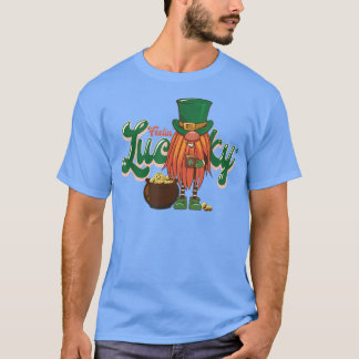 Camiseta El retro afortunado de Feelin St Patrick Red Hair