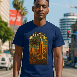 Camiseta El retro Art Deco de Los Ángeles