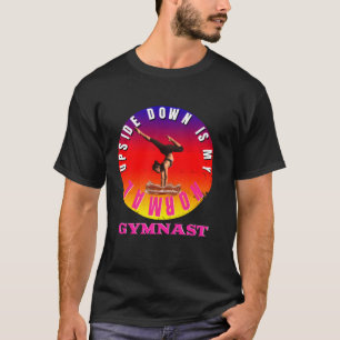 Camiseta El Retro De Vintage De Gimnast Abajo Es Mi Normal
