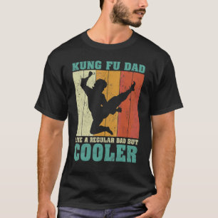 Camiseta El Retro De Vintage Hombres Kung Fu Dad Como Un Pa