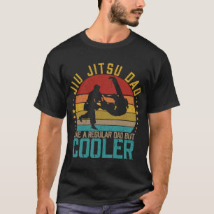 Camiseta El Retro De Vintage Jiu Jitsu Dad Como Un Papá Cor