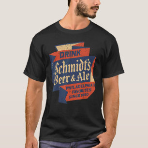 Camiseta El retro de Vintage Schmidt derrota a la cerveza y