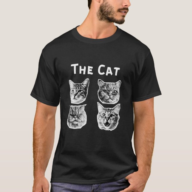 Camiseta El retro del gato (Anverso)