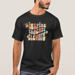 Camiseta El retro inspira a educar a Elevate Inspirador Gro