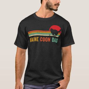 Camiseta El retro Maine Coon Dad El orgulloso propietario d