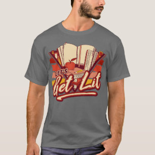 Camiseta El retro nos lleva a la literatura de los libros d