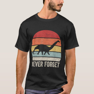Camiseta El retro nunca olvida el regalo de dinosaurio vint