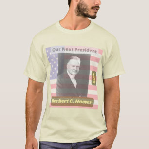 Camiseta El retro político Herbert Hoover Presidente Art 1