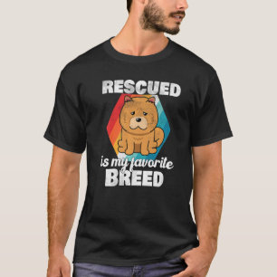 Camiseta El Retro Rescatado Es Mi Propio Perro Animal De Ra