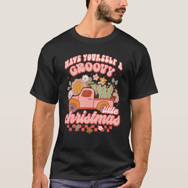 Camiseta El Retro Se Tiene Un Pequeño Árbol De Navidad Groo (Anverso)