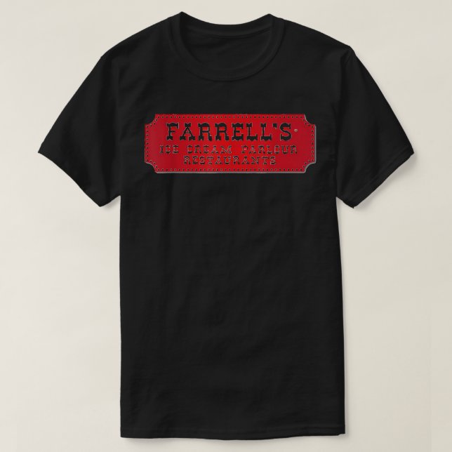 Camiseta El retro vintage de la heladería Farrell (Diseño del anverso)