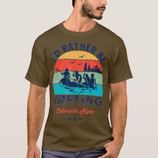 Camiseta El retro vintage preferiría ser el río de Rafting