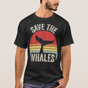 Camiseta El retro vintage salva a la ballena ballena