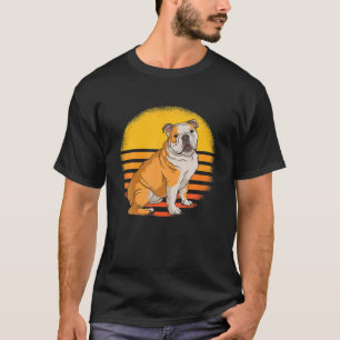 Camiseta El retro vintage Sunset American Pitbull Dogers Lo