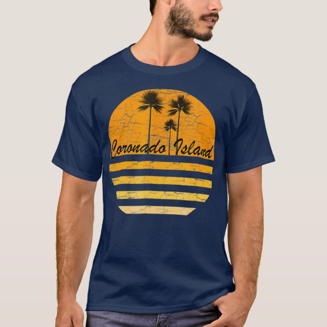 Camiseta El retroceso de la isla del Coronado Vieja Retro 7 (Anverso)