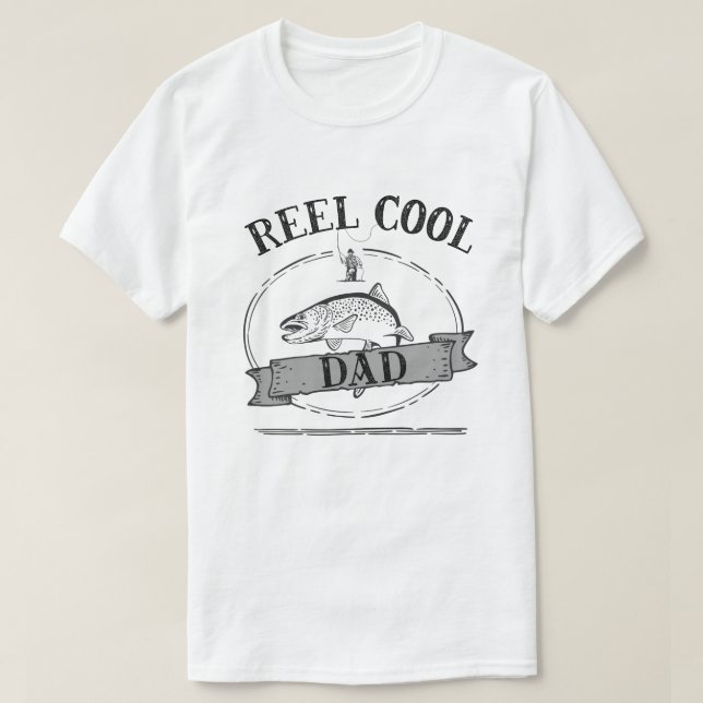 Camiseta El retruécano divertido de la pesca del papá (Diseño del anverso)