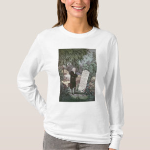 Camiseta El Rev. John Wesley que visita el sepulcro de su