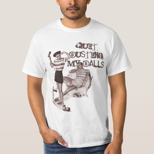Camiseta El reventar retro de la bola (Anverso)