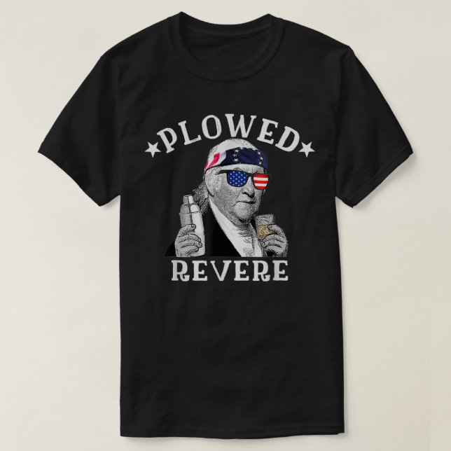 Camiseta El reverendo patriótico americano Paul Revere 4th  (Diseño del anverso)