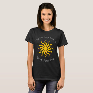 Camiseta El revés puede el brillo de Sun del tiempo largo