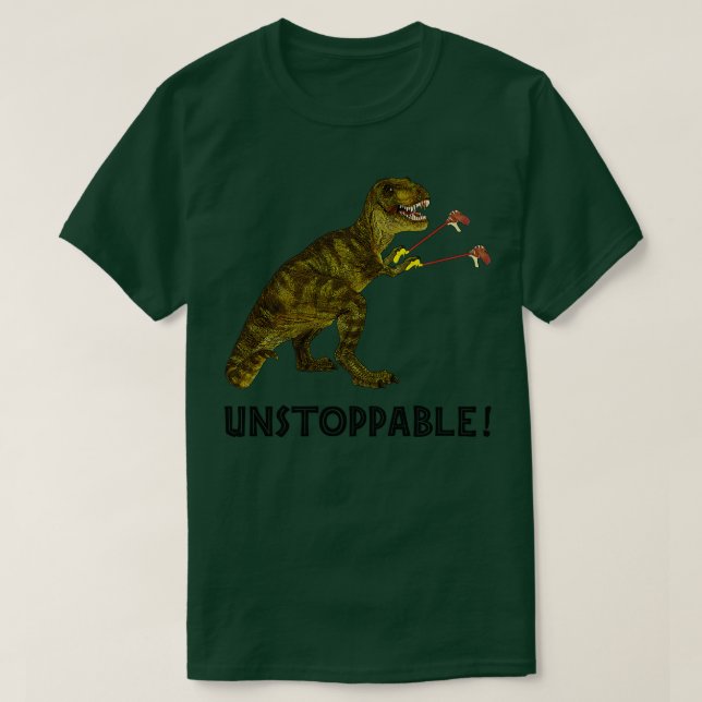 Camiseta El Rex de Tyrannosaurus con Grabbers es UnStoppabl (Diseño del anverso)