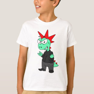 Camiseta El Rex De Tyrannosaurus Se Vestió Como Un Punk.