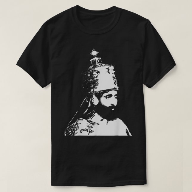Camiseta El rey apoya a Haile Selassie Crown1771.png (Diseño del anverso)