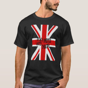 Camiseta El Rey Británico Larga Vida Al Rey Dios Salve Al R