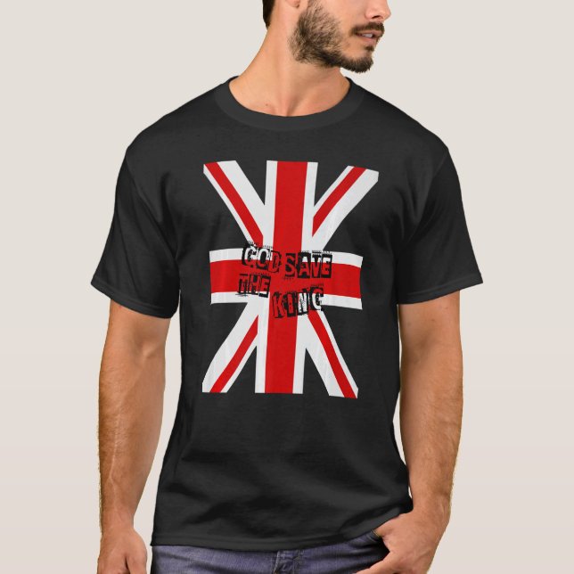 Camiseta El Rey Británico Larga Vida Al Rey Dios Salve Al R (Anverso)