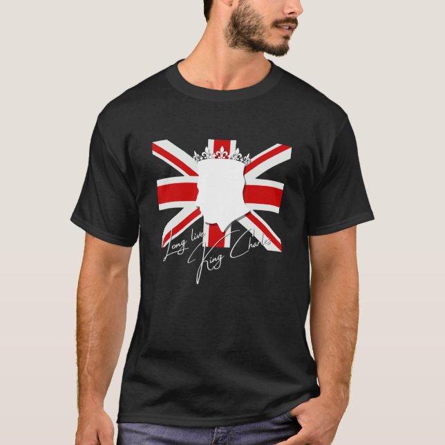 Camiseta El Rey Británico Larga Vida Al Rey Dios Salve Al R (Anverso)