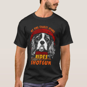 Camiseta El rey Charles Spaniel conduce a una divertida Hal