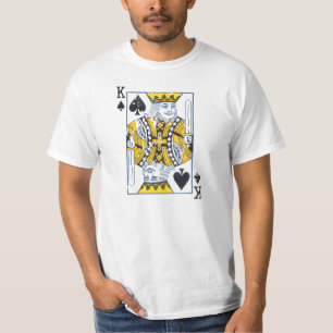 Camiseta El rey de espadas apenó estilo del vintage
