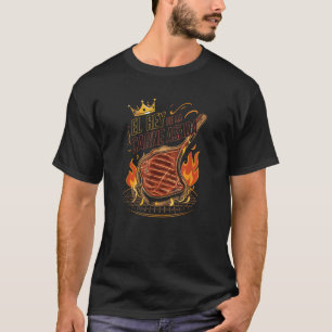 Camiseta El Rey de la Carne Asada BBQ Maestro de cocina Rey