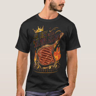 Camiseta El Rey De La Carne Asada Bbq Maestro De Cocina Rey