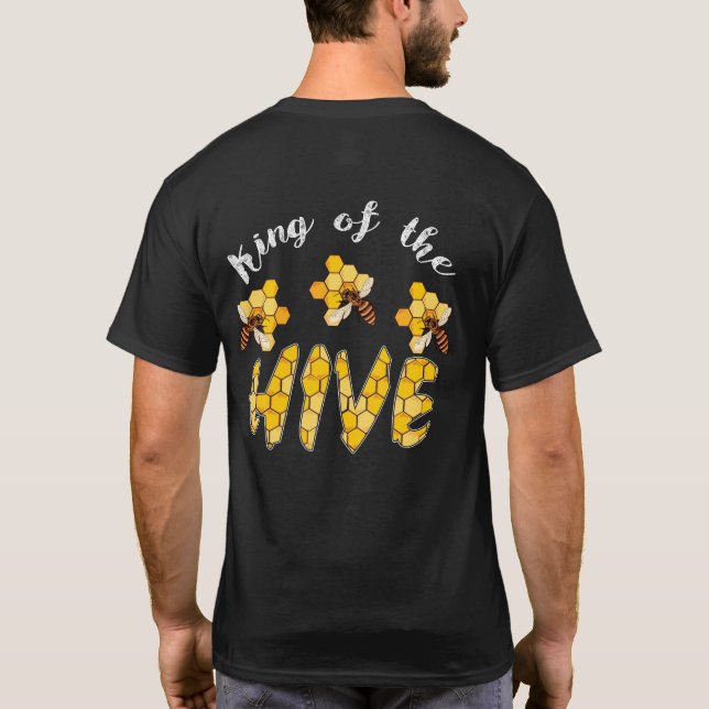 Camiseta El rey de la colmena de la abeja (Reverso)