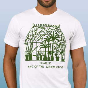 Camiseta El rey de la jardinería personalizada de Greenhous